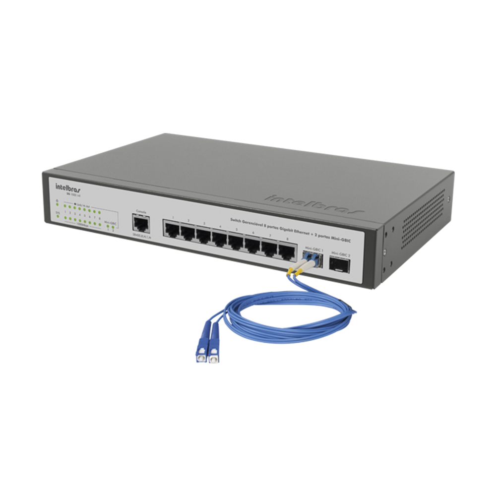 SG 1002 MR - Switch Gerenciável 8 portas Gigabit Ethernet